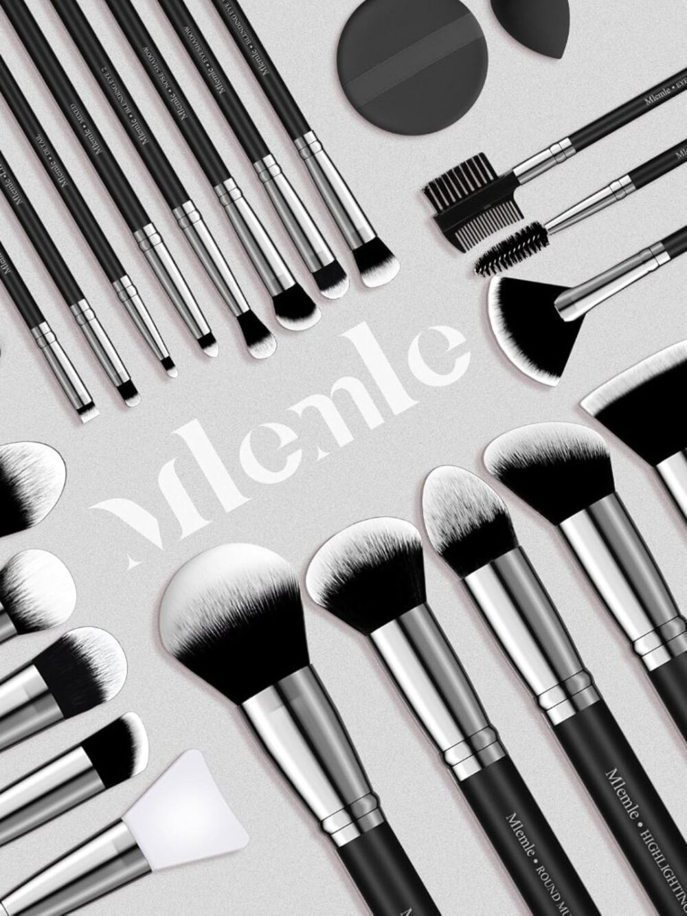 Makeup Brushes Set, Professional 25 Pcs Makeup Kit, Include Foundation Powder Bl - Picture 7 of 7
